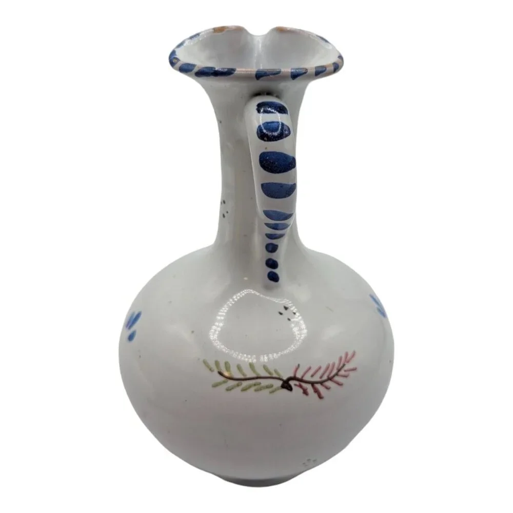 Hand-Painted Floral Ceramic Vase 7